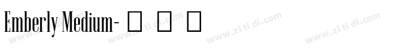 Emberly Medium字体转换